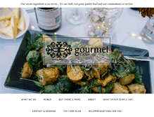 Tablet Screenshot of gourmetcatering.co.nz